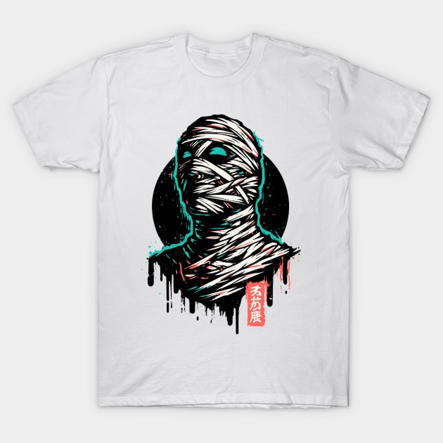 Mummy zombie neon T-Shirt by Evgmerk